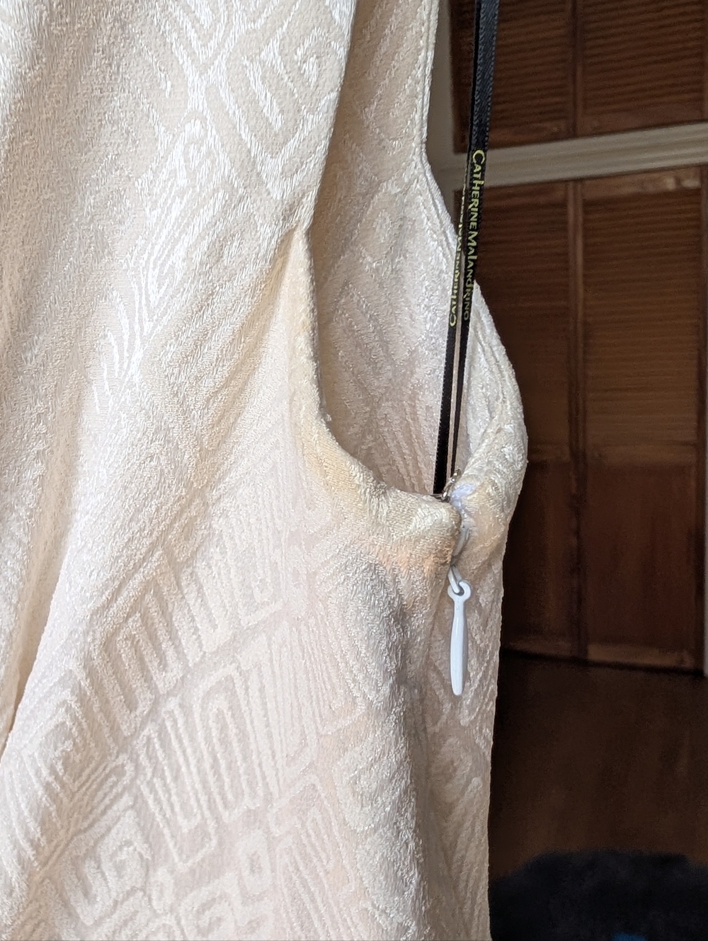 Catherine Malandrino White 100% Silk Grommet Cocktail Dress - Size 4 - Auth - Picture 16 of 16